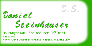 daniel steinhauser business card